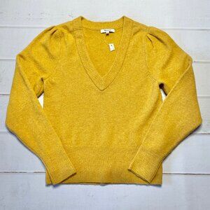 NWT - Madewell - Women’s Yellow V-Neck Sweater - Size Small